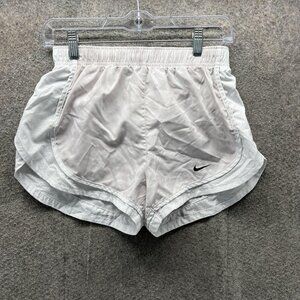Nike Shorts Womens Small White Dri-FIT Running Athletic Lined Lightweight